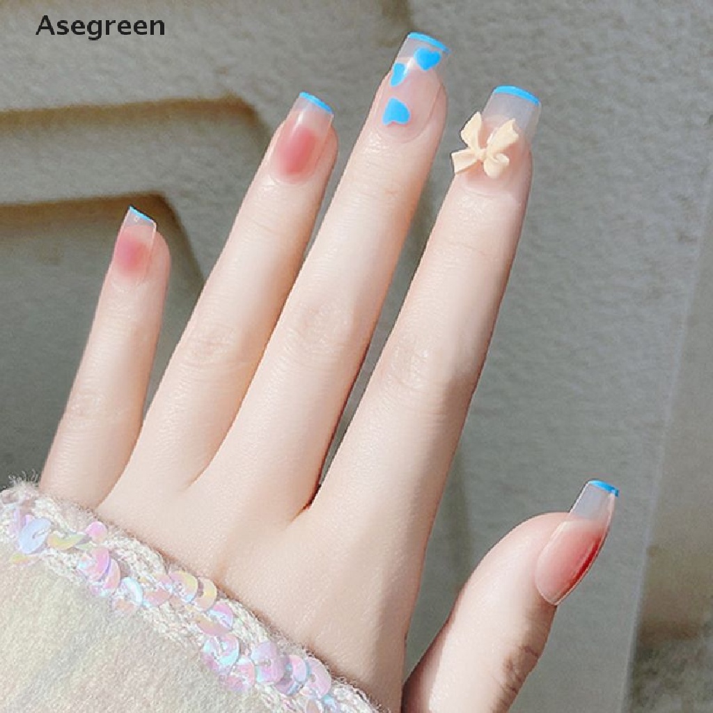 [Hàng mới về] Set 24 móng tay giả che phủ đầy đủ trang điểm cho nữ