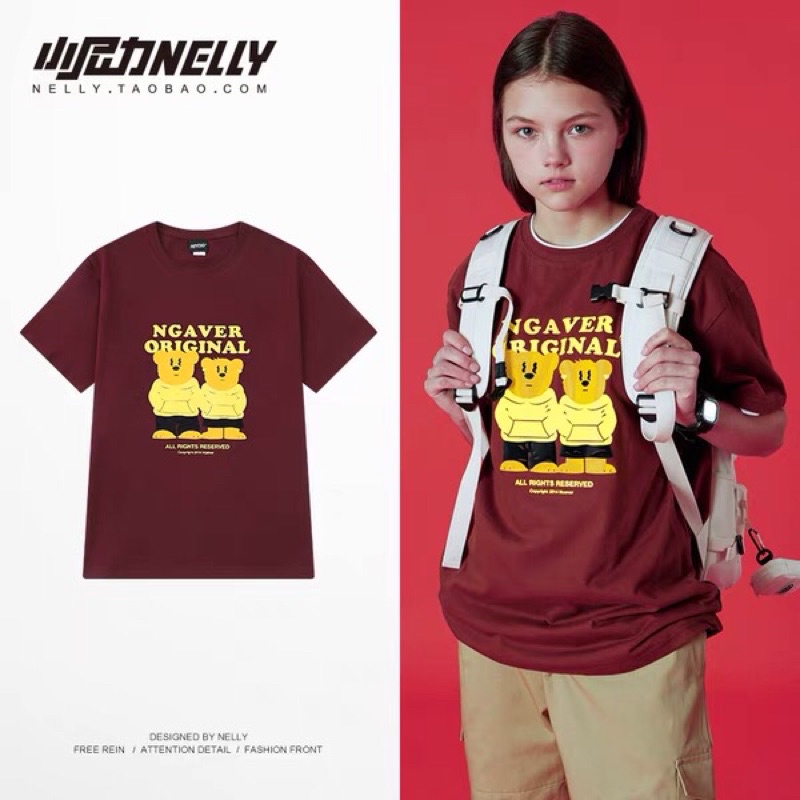 Áo phông nelly heybig sale (có sẵn) asl 2 gấu vàng reserved