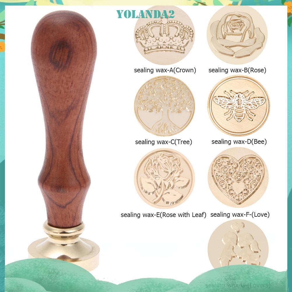 Đầu Con Dấu Bằng Đồng Mạ Vàng Kiểu Dáng Retro Độc Đáo