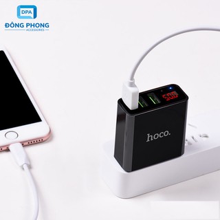 Củ Sạc Đa Năng Hoco C15 3 Cổng USB Chính Hãng