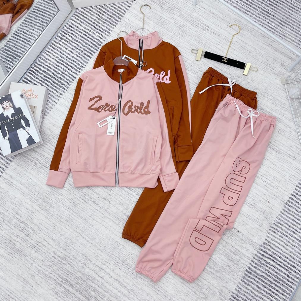 [ 𝐅𝐑𝐄𝐄 𝐒𝐇𝐈𝐏 ] BỘ CHỮ ZERO PHỐI SIÊU XINH ĐỒ BỘ NỮ THU ĐỒNG