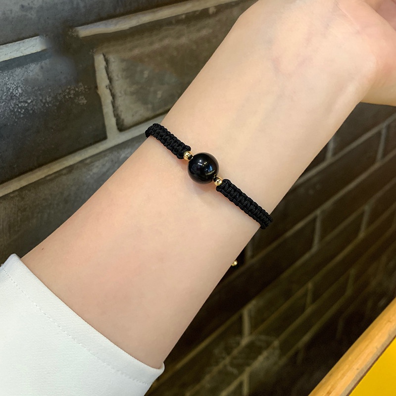 Vòng Tay Dây Bện Đính Đá Opal Nhân Tạo Thời Trang Cho Nữ