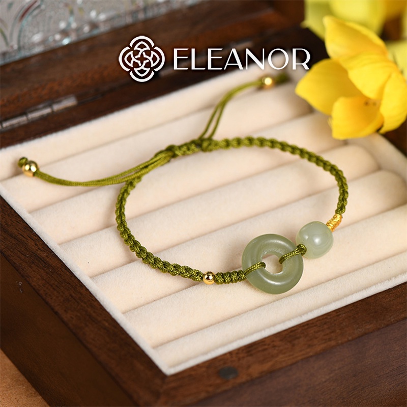 Lắc tay nữ dây rút Eleanor Accessories mặt tròn phụ kiện trang sức kiểu dáng quý phái thanh lịch