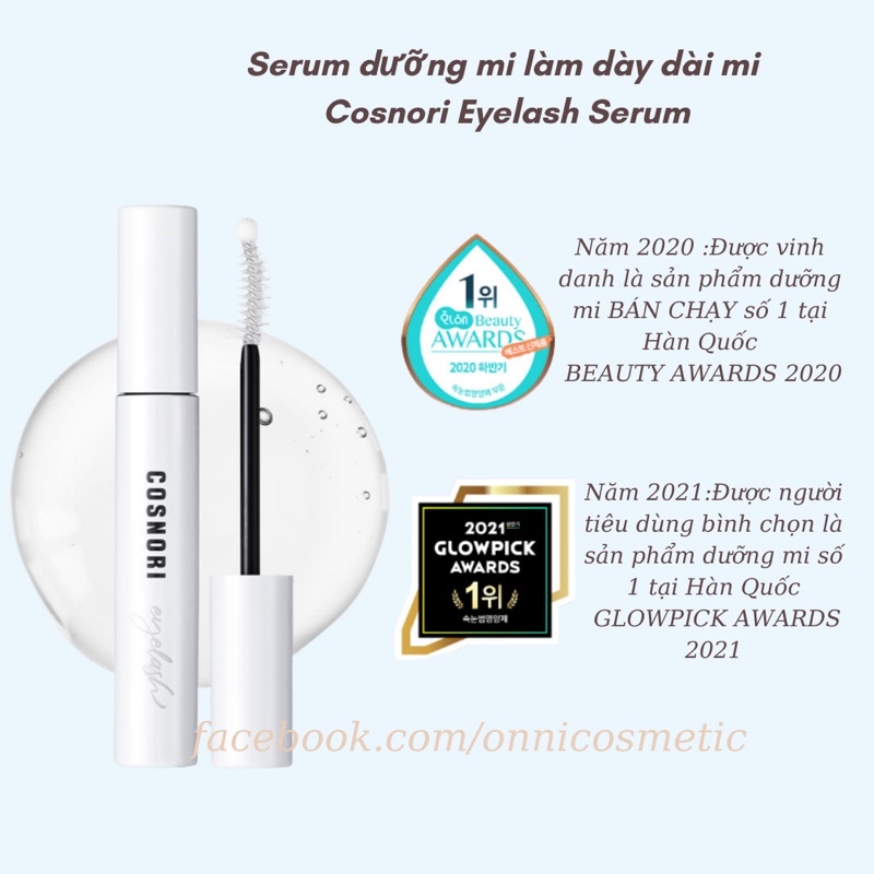 Serum dưỡng dài mi cao cấp Cosnori Long Active Eyelash 9g