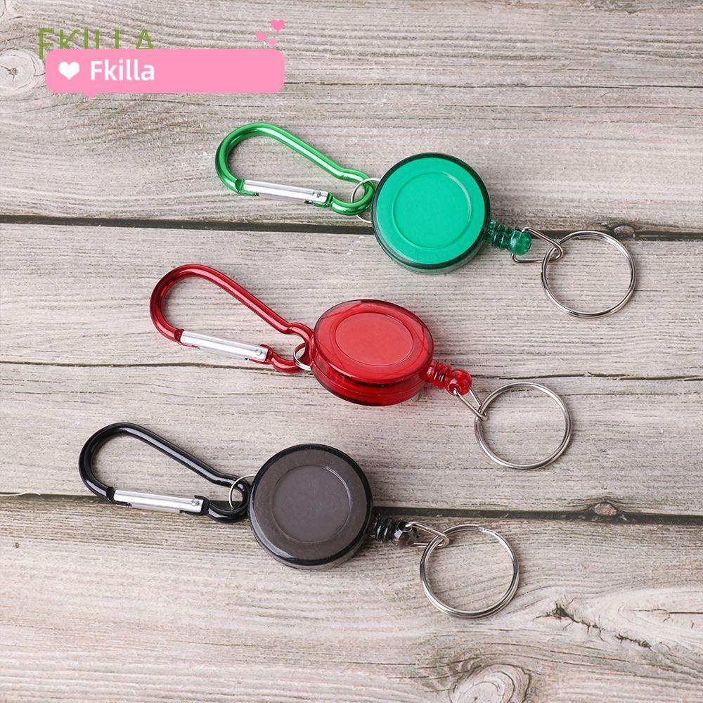 ☆FKILLA☆ Móc chìa khóa có dây đeo thẻ ID an toàn tiện dụng