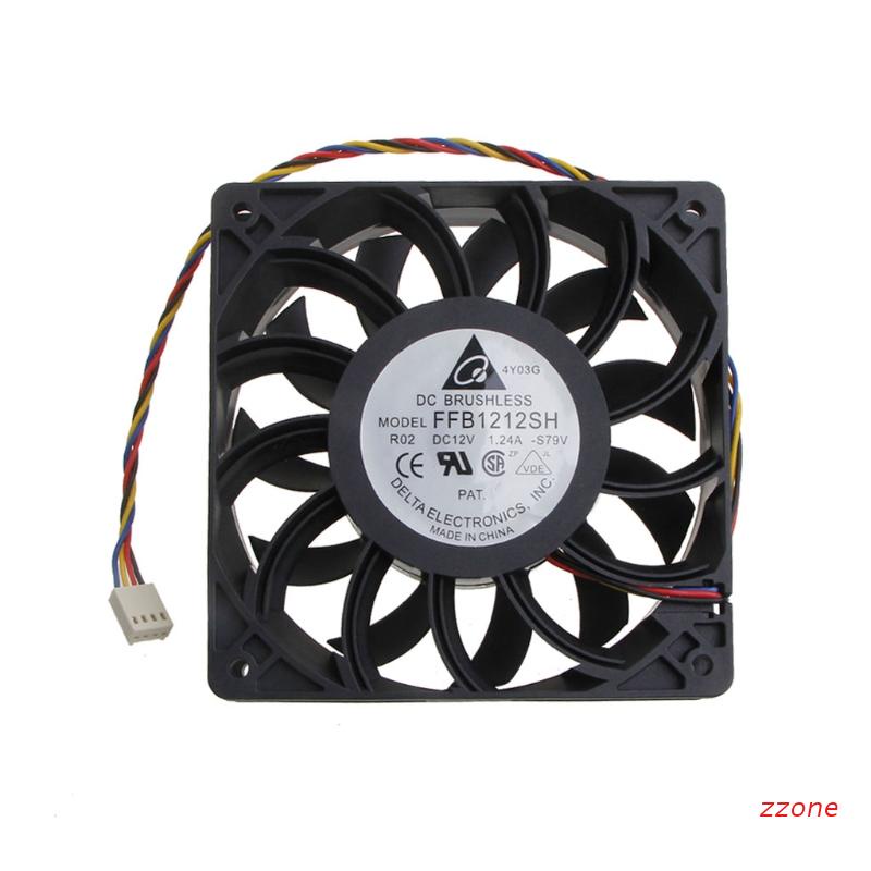Quạt tản nhiệt CPU FFB1212SH 12x12x2.5cm 4 Pin 4 dây PWM