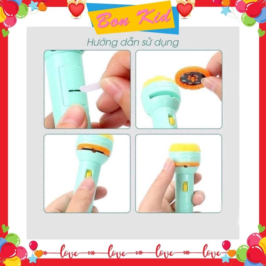 Đồ Chơi Đèn Pin Chiếu Hình Cho Bé 80 Hình - Đèn Chiếu Hình Cho Bé 3D Ngộ Nghĩnh