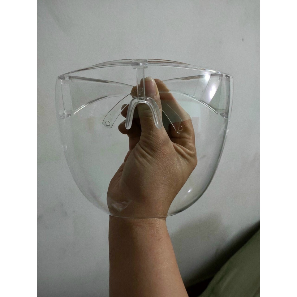 Kính phòng dịch FACE SHIELD chống giọt bắn che hết khuôn mặt , bảo hộ chống bụi gió đi đường
