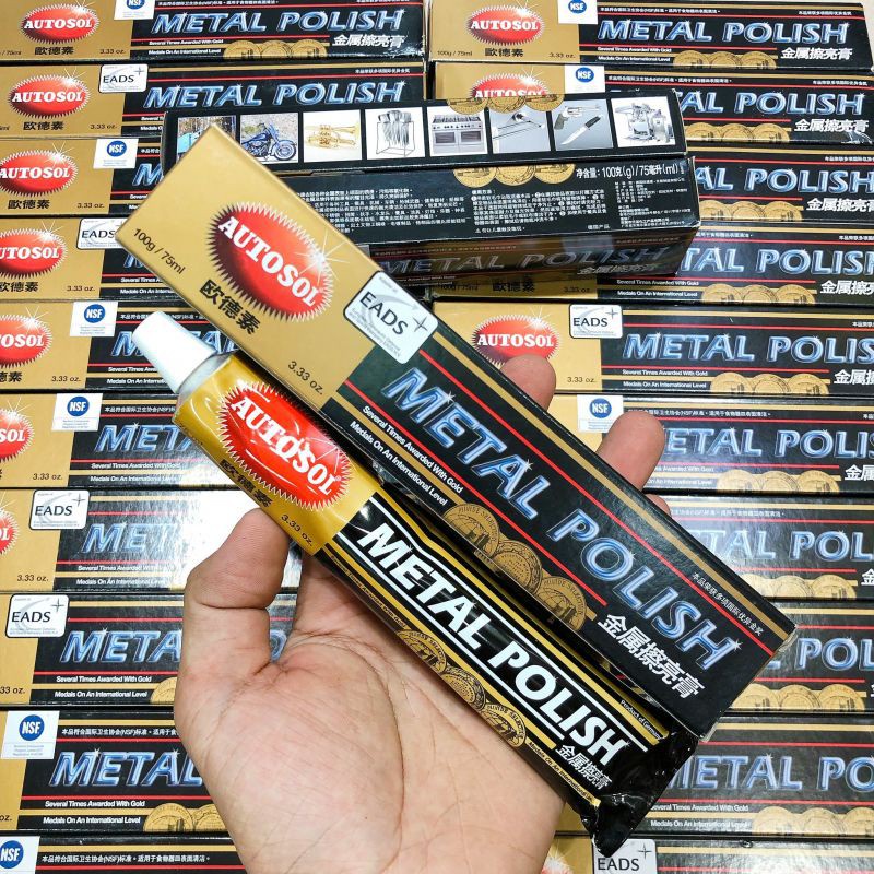Kem đánh bóng kim loại Autosol Metal Polish dùng cho bề mặt đồng inox (100g = 75ml)