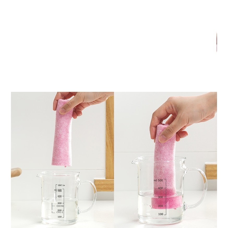 Khăn Lau Xơ Dừa Siêu Thấm Hút Lau Chén Bát, Xoong Nồi Nhà Bếp - KT 30x30cm
