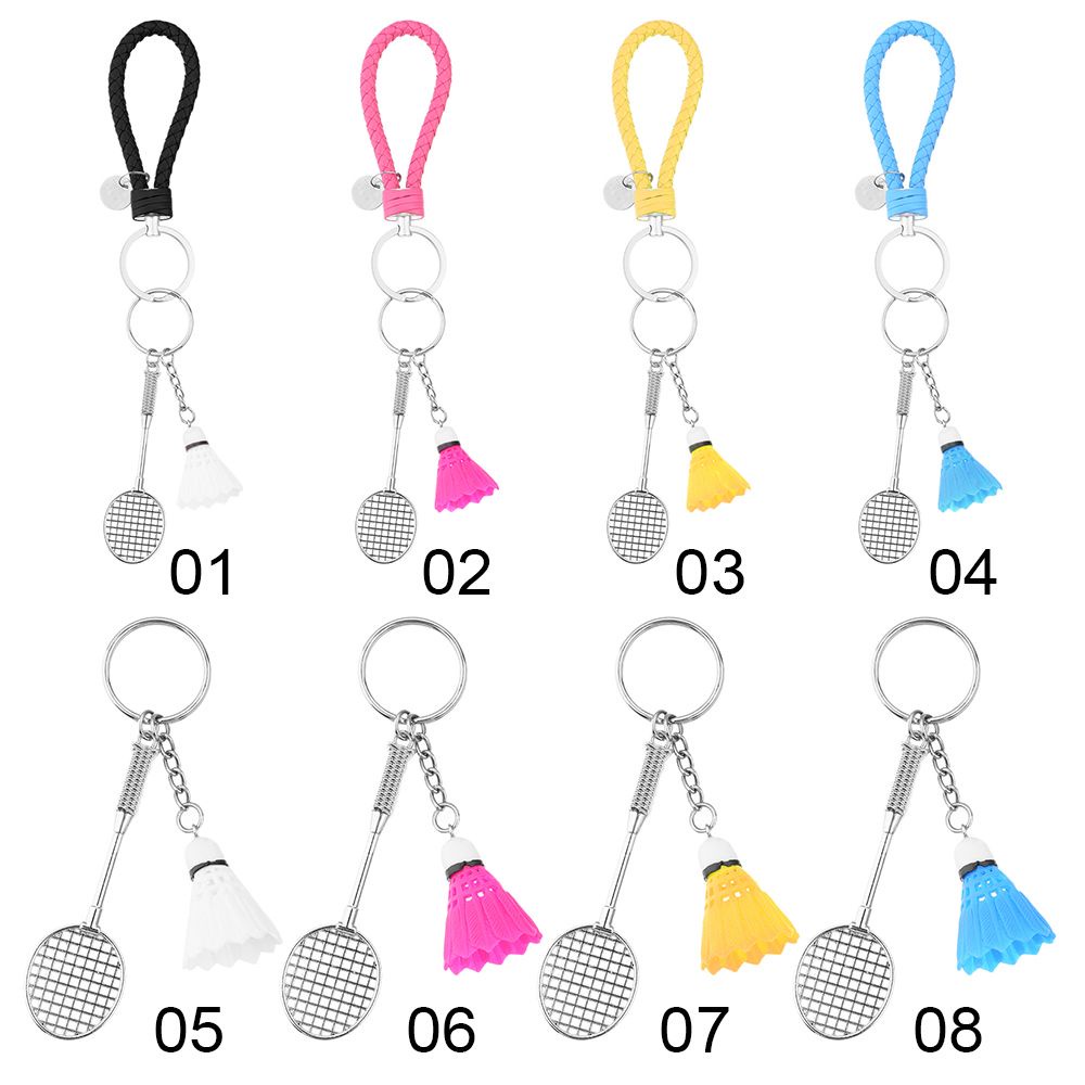 👒OSIER🍂 Cute Keychain Sports Ball Badminton Key Chains Gift Creative Pendant Handbag Car Key Keyring