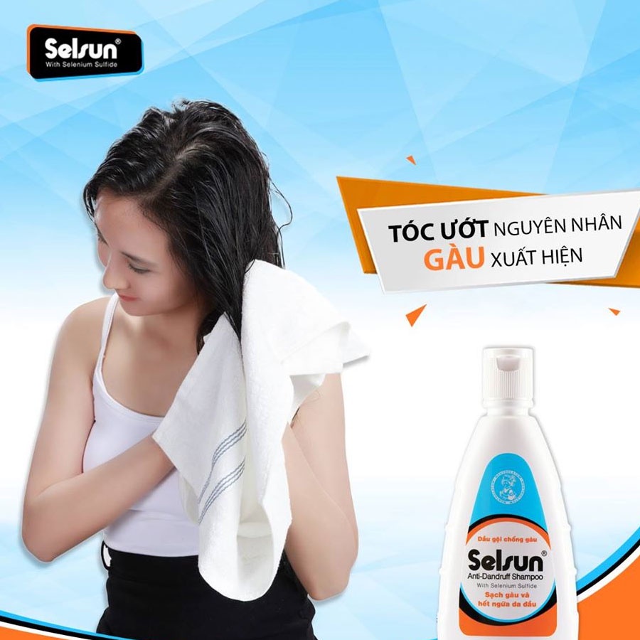 Dầu gội, xả chống gàu Selsun chai 100 ml giảm nấm gàu,làm sạch vảy nấm và ngứa da đầu, duy trì mái tóc mềm óng mượt