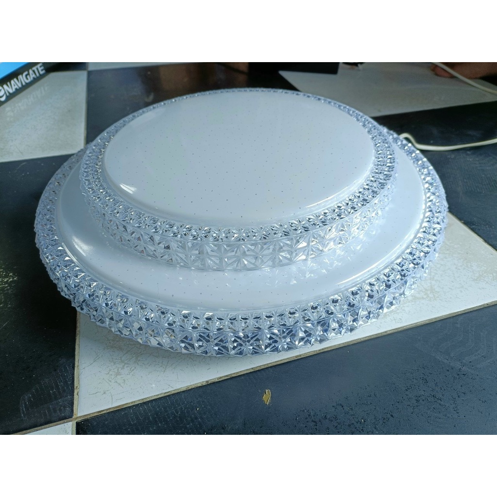ĐÈN ỐP TRẦN KIM CƯƠNG 2 TẦNG 48W 3 CHẾ ĐỘ ÁNH SÁNG SANG TRỌNG