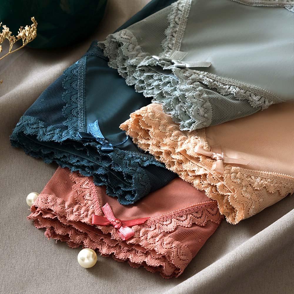 MOCHO Quần Lót Lụa Lạnh Không Đường May Lưng Vừa Dành Cho Nữ