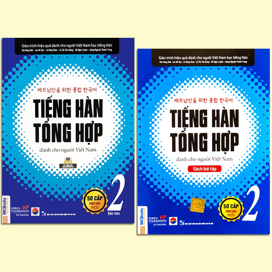 Sách - Tiếng Hàn Tổng Hợp Dành Cho Người Việt Nam - Sơ Cấp 2 (4 màu + SBT)