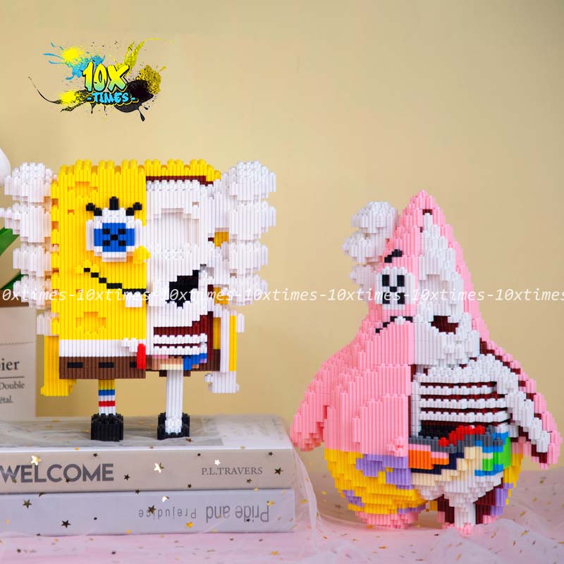 mô hình lắp ráp  3d Kwas mẫu mới Joker size lớn màu hồng, nâu,xanh tặng bạn trai bạn gái