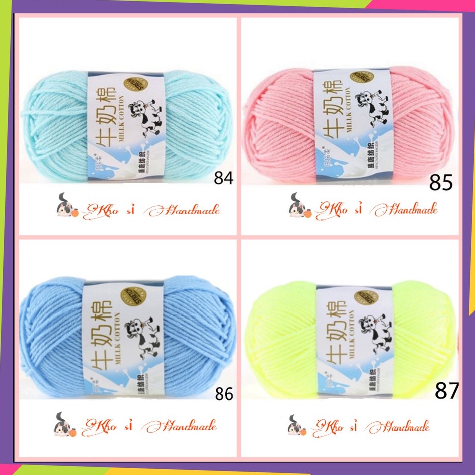 Len Milk Bò 50gr (Mã 85 đến 91) - Bảng màu số 5/5