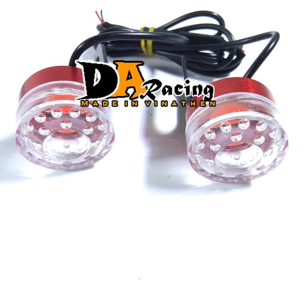 BỘ 2 ĐÈN MINI CHỚP NHÁY GẮN CHÂN GƯƠNG XE MÁY SIÊU ĐẸP ĐỦ MÀU