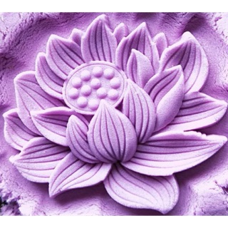 Khuôn lò xo 3D mẫu hoa sen đóng bánh trung thu