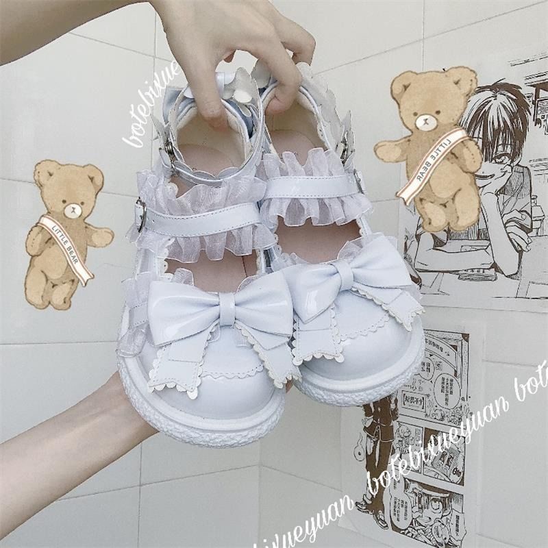 Giày búp bê Lolita da mềm cỡ nhỏ thời trang mùa hè dành cho nữ