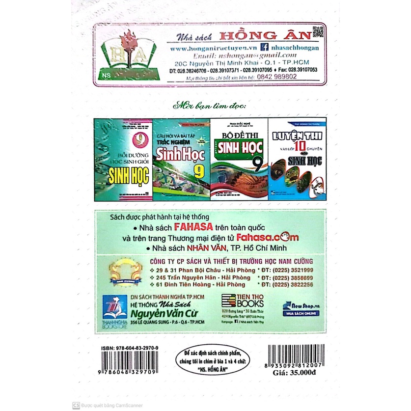 Sách giải bài tập sinh học 9