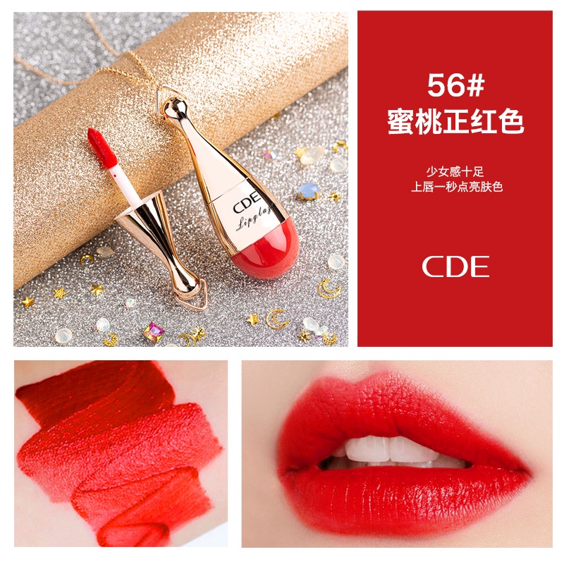 Son CDE Lip Glaze hình gậy bóng chày chất nhung lì hàng nội địa Trung