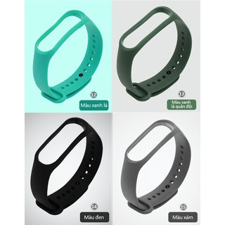 [Xả Kho] Dây đeo thay thế silicone cho Miband 4 Xiaomi (Xiaomi Mi Band 3 - 4) - Ko Đẹp Hoàn Tiền