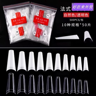 Móng nối thang , móng tip phom thang hàn quốc ( túi 500 móng đủ size)