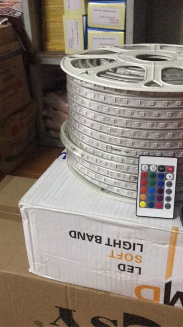 Dây đèn led trang trí ngoài trời, đèn led dây đổi màu 220v