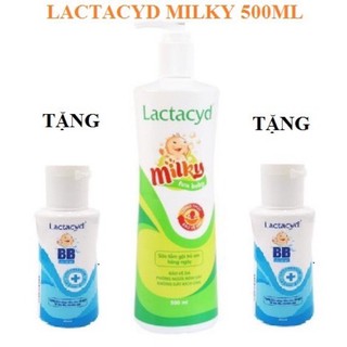 Sữa tắm em bé lactacyd milky 250 ml tặng kèm 1 chai 60 ml