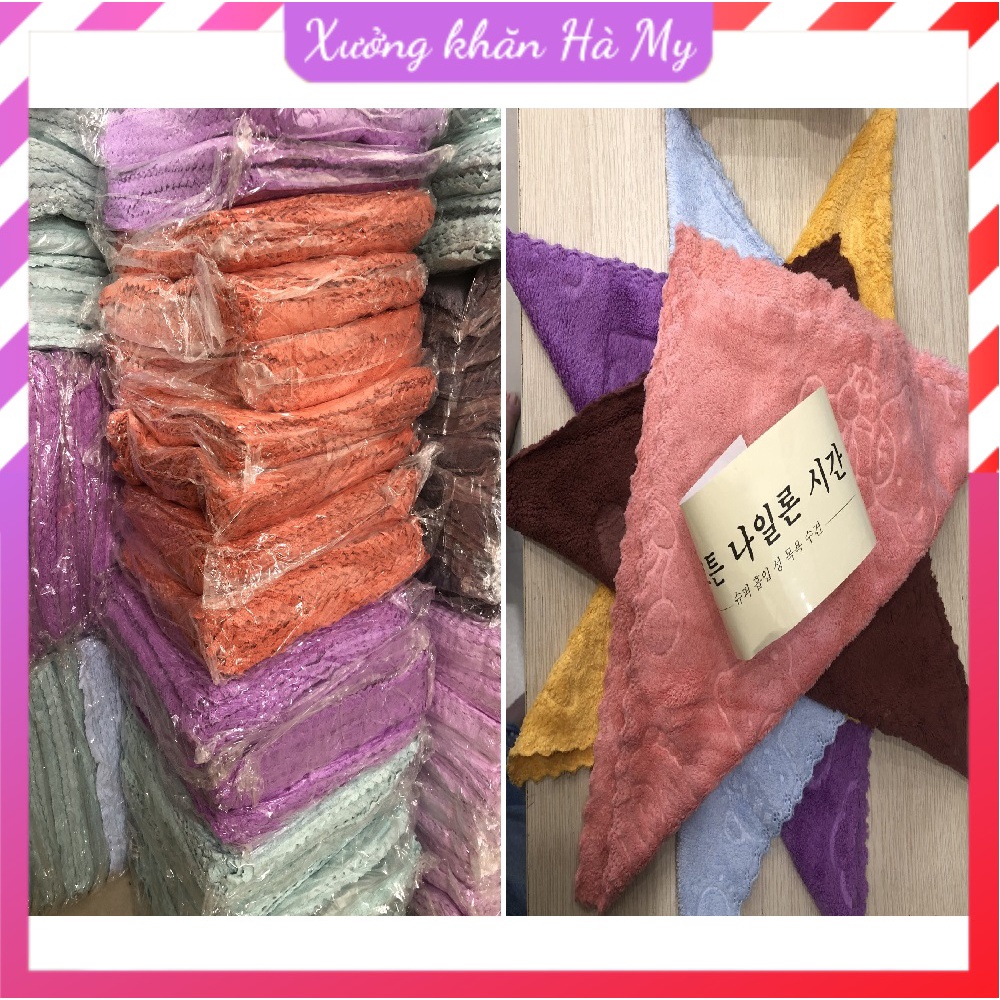 Khăn lau đa năng, mềm mại thấm nước. Kích thước 30x30cm, chất liệu microfiber.