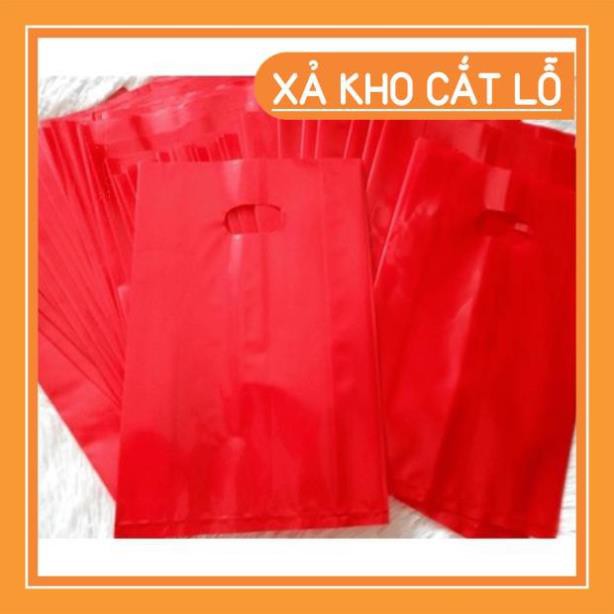 (Siêu sale)  [Xả hàng] 1Kg túi bóng đỏ, túi nilong đỏ, túi đựng quà, túi bọc hàng loại dai bền đẹp đủ mọi kích thước