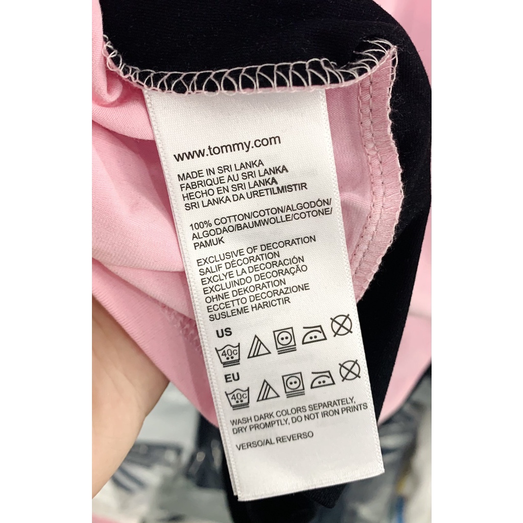 [HÌNH THẬT] ÁO THUN CỔ TRỤ VNXK TOMMY HỒNG ĐEN   - COTTON CÁ SẤU 100%