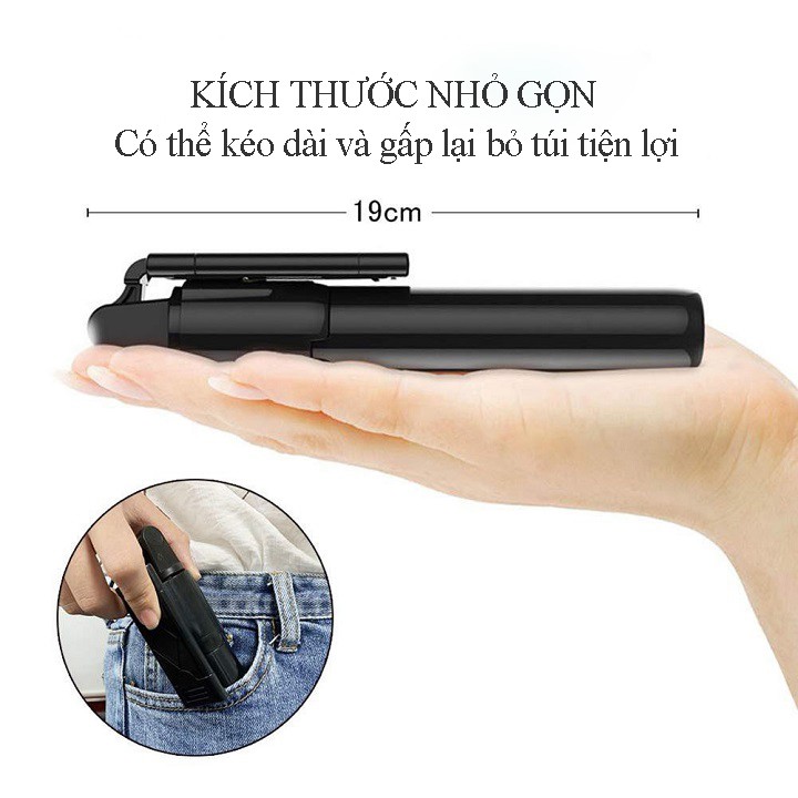 Gậy Chụp Ảnh Tự Sướng Bluetooth Chụp Hình Selfie Kèm Điều Khiển từ xa Giá Đỡ Điện Thoại 3 Chân Đa Năng Tripod K07 | BigBuy360 - bigbuy360.vn