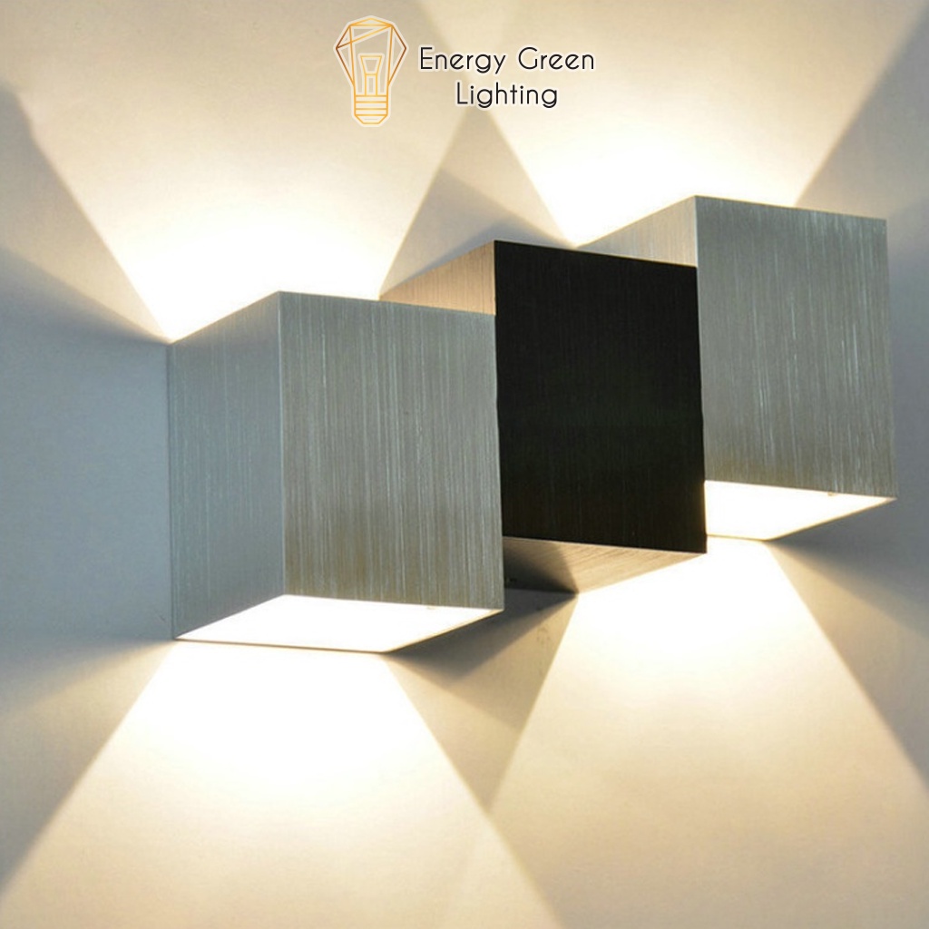 Đèn Tường Energy Green Lighting DT-123 Bắc Âu Phong Cách Bậc Thang Hình Vuông 6W 18cm - ánh sáng vàng