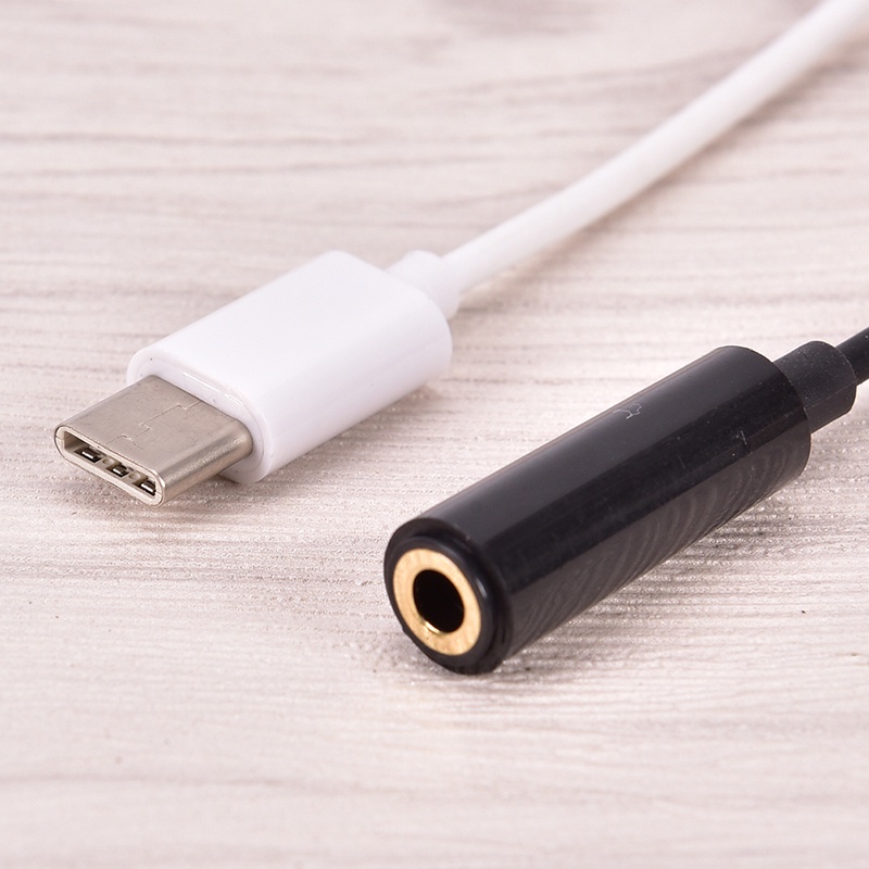 [adorebubble 0610] USB Type C to 3.5mm Headphone Jack Adapter AUX Cable for Samsung LG XIAOMI LeEco