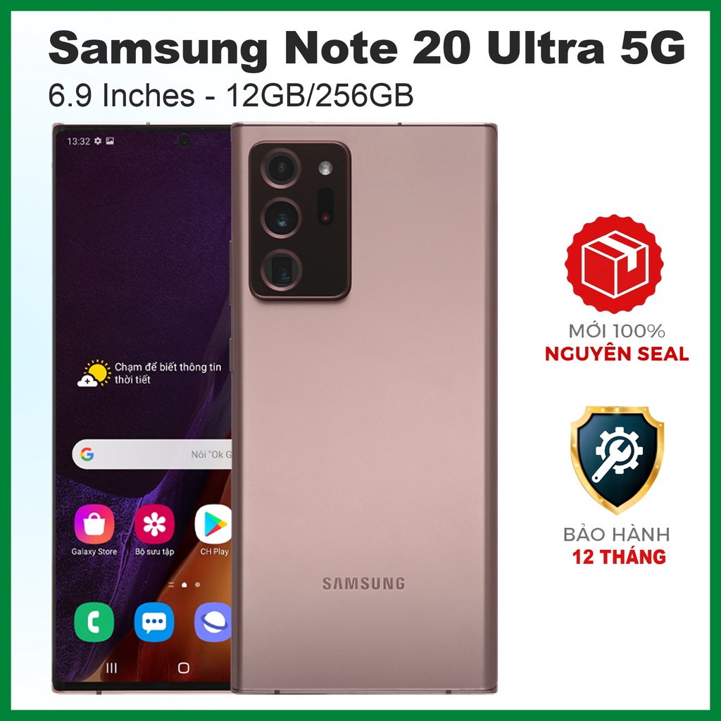Điện thoại Samsung Galaxy Note 20 Ultra 5G (8GB/256GB) - Chính hãng mới 100% nguyên seal - test 7 ngày bh 1 năm
