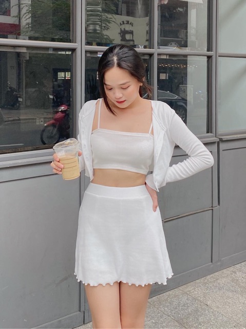 A- skirt - Chân váy chữ A thun gân - Somalyng.studio | BigBuy360 - bigbuy360.vn