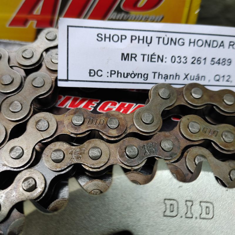 Nhông xích DID 9 li Made In Thailand chính hãng nhập khẩu