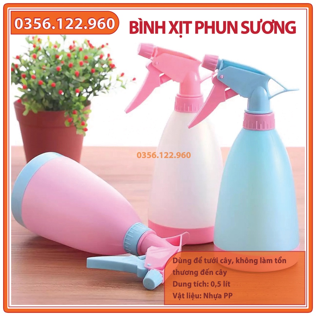 Bình xịt tưới cây phun sương, Bình tưới phun hoa cây cảnh, Xịt rửa tay, Lau kính