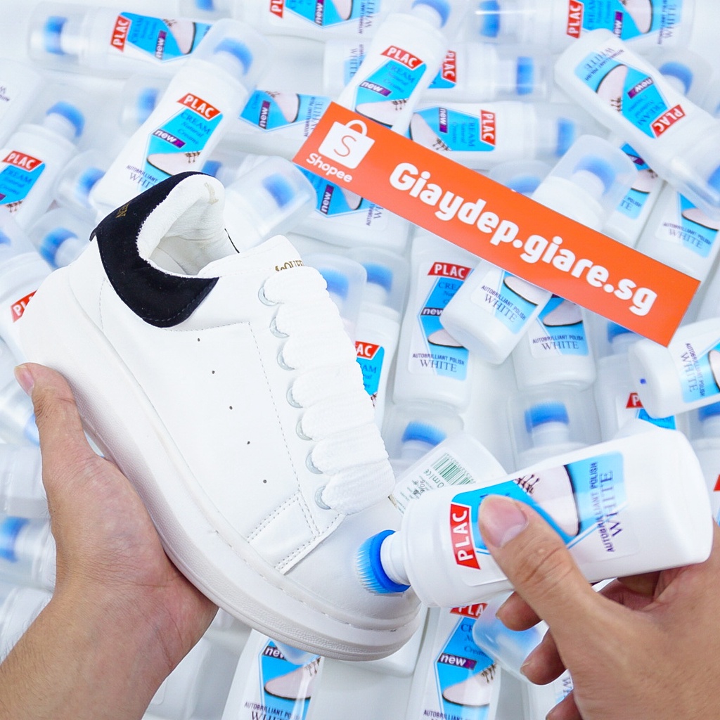 Chai tẩy trắng giày, vệ sinh giày dép túi xách PLAC - đầu bàn chải tiện dụng siêu sạch