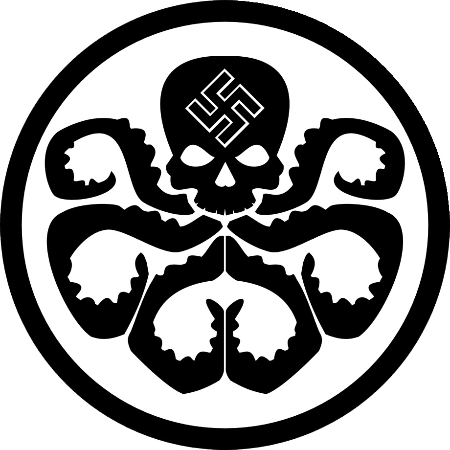 Hình dán decal sticker HYDRA, hình dán Marvel, hình dán sticker laptop