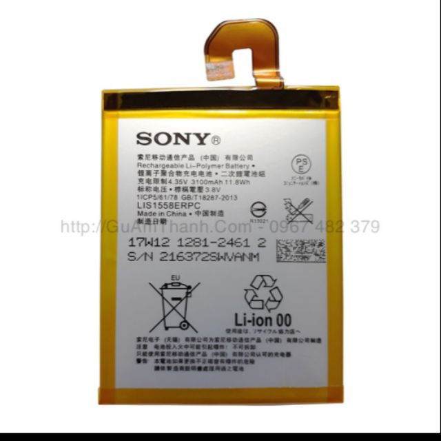 [Mã ELFLASH5 giảm 20K đơn 50K] Pin Sony Xperia Z3 D6603, D6653 dung lượng 3100mAh