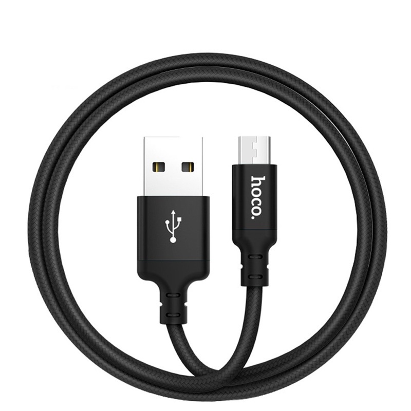 Dây sạc nhanh Hoco X14 dây dù siêu bền cho IP, Micro Android, TypeC Android dài 1M,2M