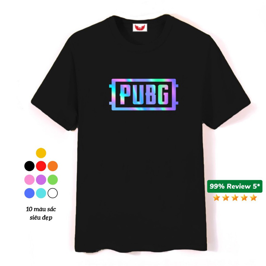 Áo Thun tay lỡ Phản Quang PUBG form rộng unisex Cotton freesize cho nam nữ PQ15