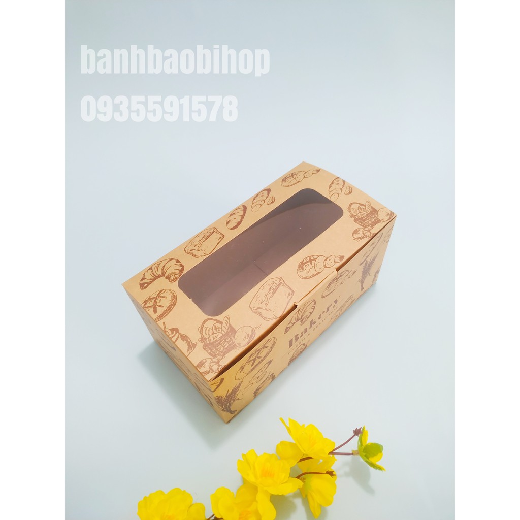 Hộp Giấy Bánh Mì Hoa Cúc/ 100 hộp