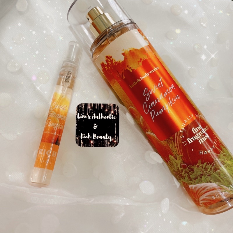 SWEET CINNAMON PUMPKIN -Xịt Thơm Toàn Thân Body Mist Bath &amp; Body Works Usa