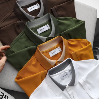 Áo thun nam bẻ ngắn polo- b054