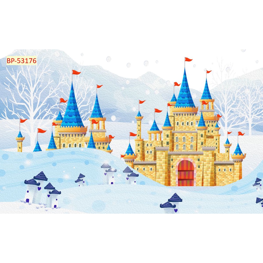 Tranh Dán Tường 3D Phòng Trẻ Em Hoạt Hình Ngộ Nghĩnh