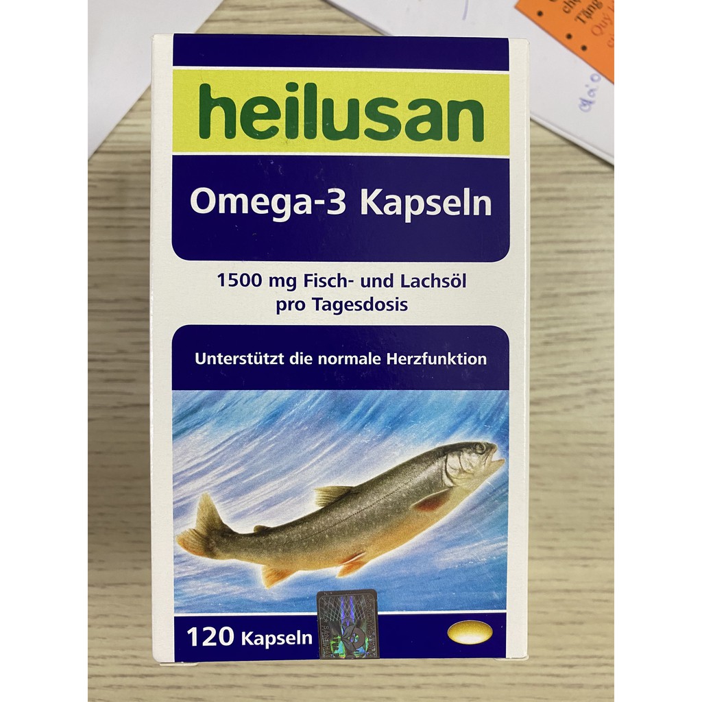 Heilusan Omega 3 Kapseln Bổ Sung DHA,EPA Giúp Phát Triển Não Bộ,Tốt Cho Mắt,Tim Mạch , Da